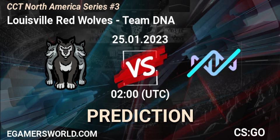 Louisville Red Wolves - Team DNA: прогноз. 25.01.23, CS2 (CS:GO), CCT North America Series #3