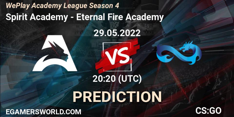 Spirit Academy - Eternal Fire Academy: прогноз. 29.05.22, CS2 (CS:GO), WePlay Academy League Season 4