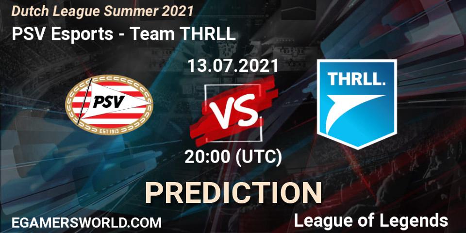 PSV Esports - Team THRLL: прогноз. 15.06.2021 at 17:00, LoL, Dutch League Summer 2021