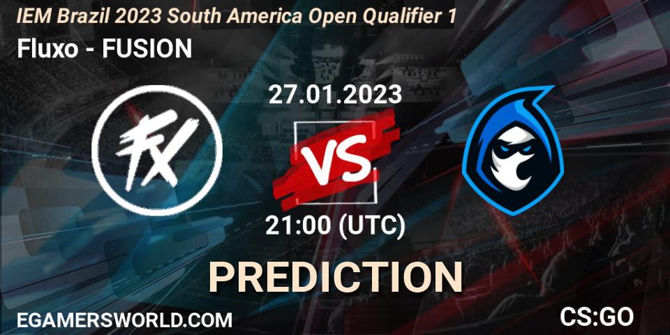 Fluxo - FUSION: прогноз. 27.01.2023 at 21:10, Counter-Strike (CS2), IEM Brazil Rio 2023 South America Open Qualifier 1
