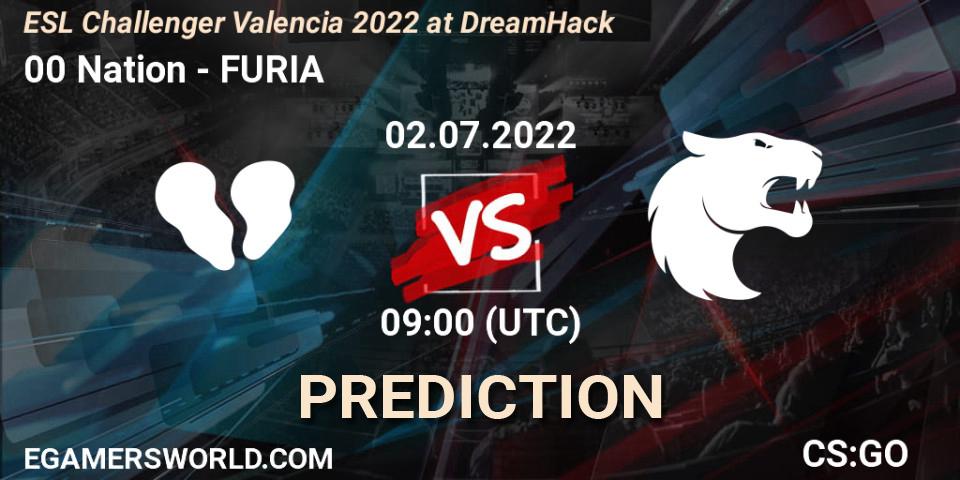 00 Nation - FURIA: прогноз. 02.07.22, CS2 (CS:GO), ESL Challenger Valencia 2022 at DreamHack