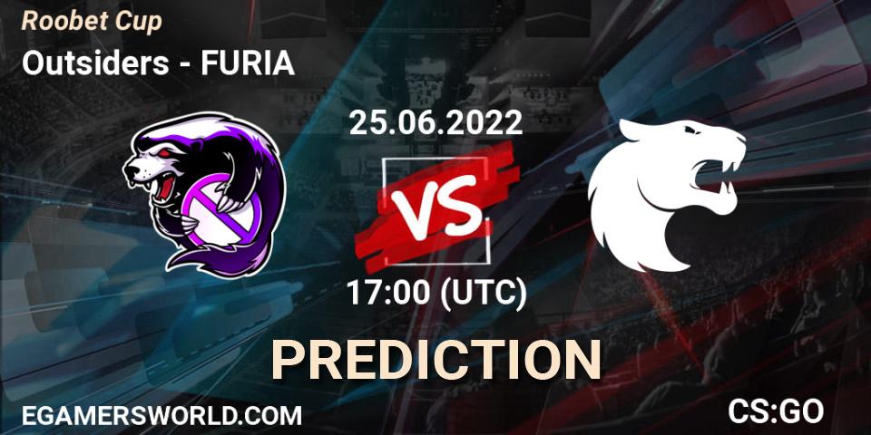 Outsiders - FURIA: прогноз. 25.06.2022 at 17:00, Counter-Strike (CS2), Roobet Cup