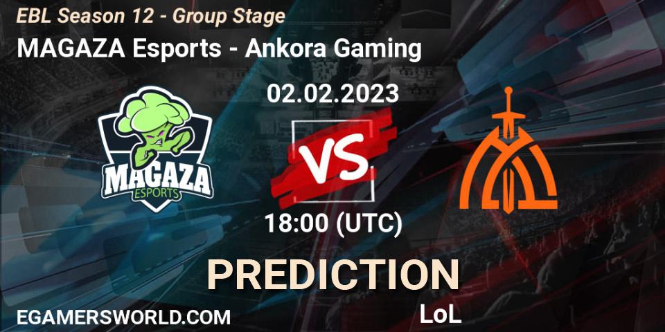 MAGAZA Esports - Ankora Gaming: прогноз. 02.02.2023 at 18:00, LoL, EBL Season 12 - Group Stage