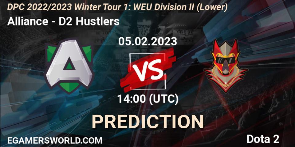 Alliance - D2 Hustlers: прогноз. 05.02.23, Dota 2, DPC 2022/2023 Winter Tour 1: WEU Division II (Lower)