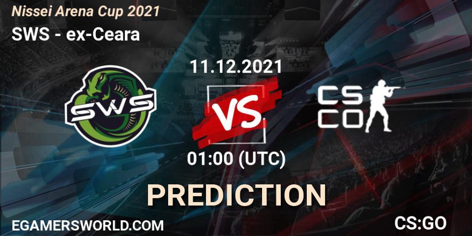 SWS - ex-Ceara: прогноз. 11.12.2021 at 01:30, Counter-Strike (CS2), Nissei Arena Cup 2021