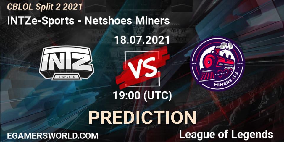 INTZ e-Sports - Netshoes Miners: прогноз. 18.07.2021 at 19:00, LoL, CBLOL Split 2 2021