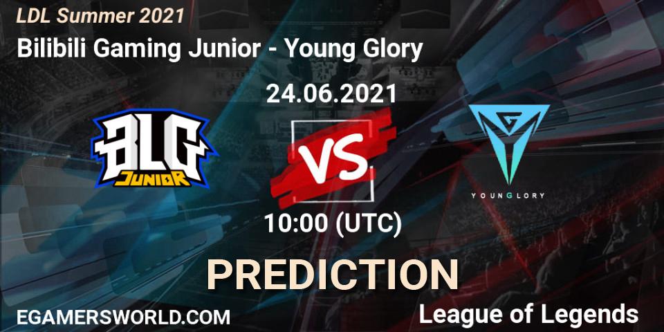 Bilibili Gaming Junior - Young Glory: прогноз. 24.06.2021 at 10:30, LoL, LDL Summer 2021