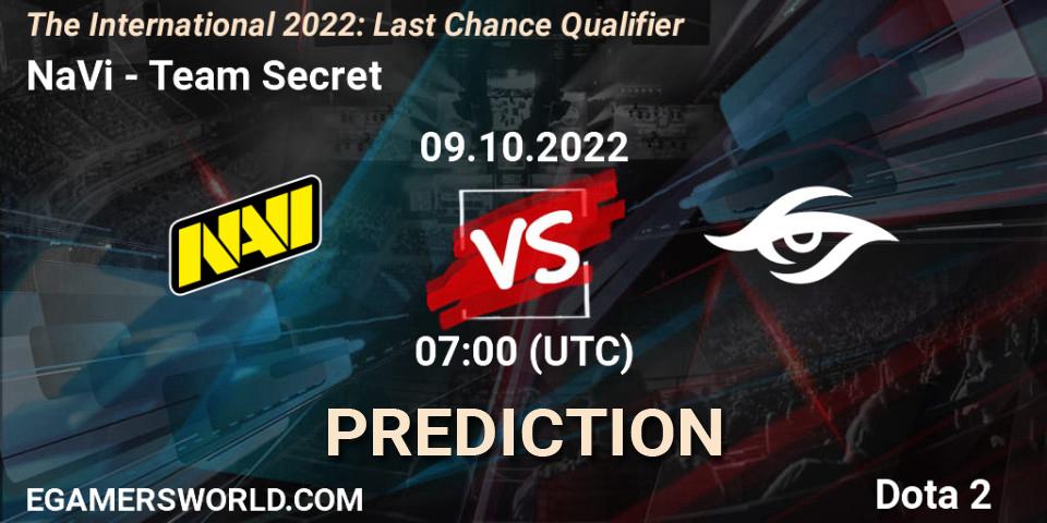NaVi - Team Secret: прогноз. 09.10.22, Dota 2, The International 2022: Last Chance Qualifier