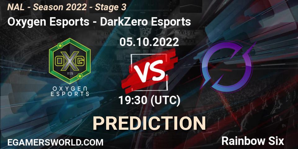 Oxygen Esports - DarkZero Esports: прогноз. 05.10.22, Rainbow Six, NAL - Season 2022 - Stage 3