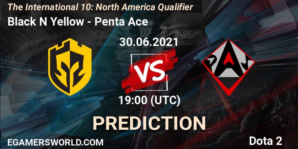 Black N Yellow - Penta Ace: прогноз. 30.06.2021 at 17:55, Dota 2, The International 10: North America Qualifier