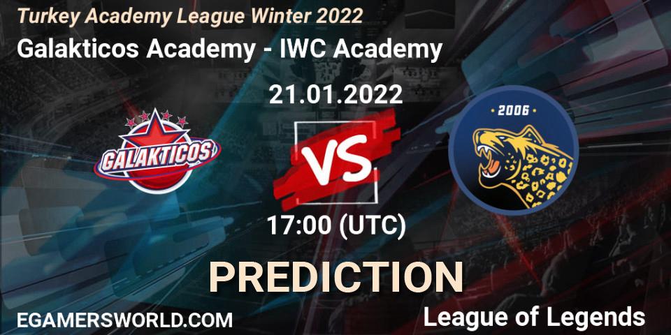 Galakticos Academy - IWC Academy: прогноз. 21.01.2022 at 17:00, LoL, Turkey Academy League Winter 2022