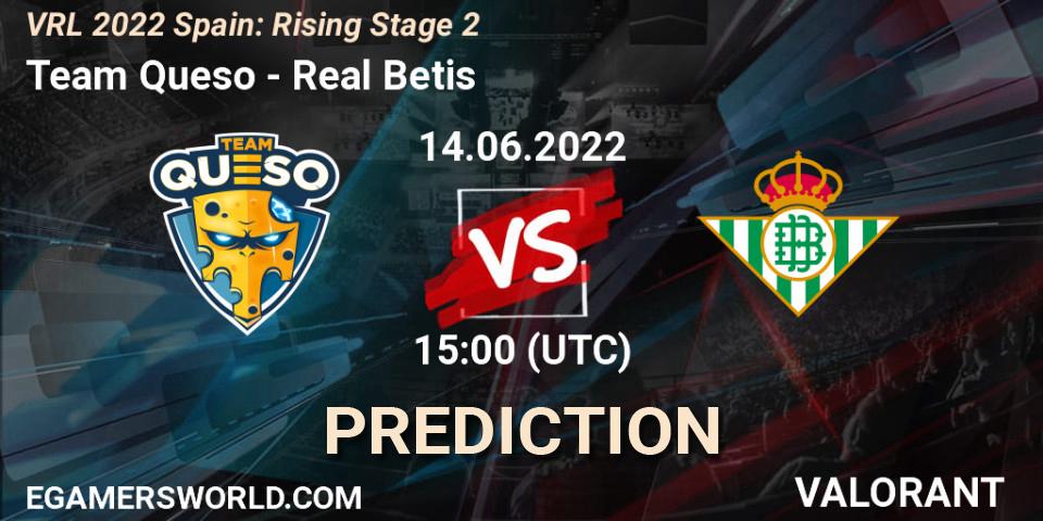 Team Queso - Real Betis: прогноз. 14.06.2022 at 15:00, VALORANT, VRL 2022 Spain: Rising Stage 2