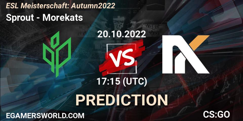 Sprout - Morekats: прогноз. 24.10.2022 at 19:15, Counter-Strike (CS2), ESL Meisterschaft: Autumn 2022