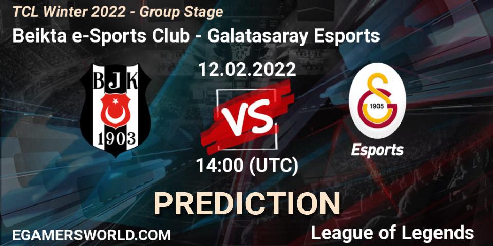 Beşiktaş e-Sports Club - Galatasaray Esports: прогноз. 12.02.2022 at 14:00, LoL, TCL Winter 2022 - Group Stage