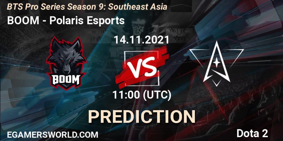 BOOM - Polaris Esports: прогноз. 14.11.2021 at 10:17, Dota 2, BTS Pro Series Season 9: Southeast Asia