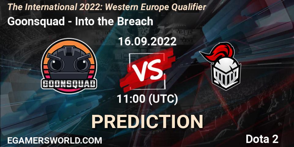 Goonsquad - Into the Breach: прогноз. 16.09.2022 at 12:02, Dota 2, The International 2022: Western Europe Qualifier