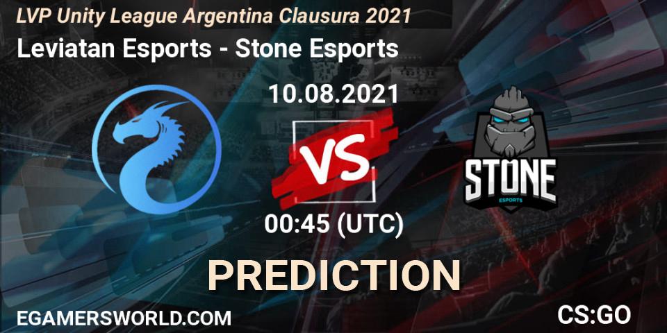 Leviatan Esports - Stone Esports: прогноз. 10.08.2021 at 00:45, Counter-Strike (CS2), LVP Unity League Argentina Clausura 2021