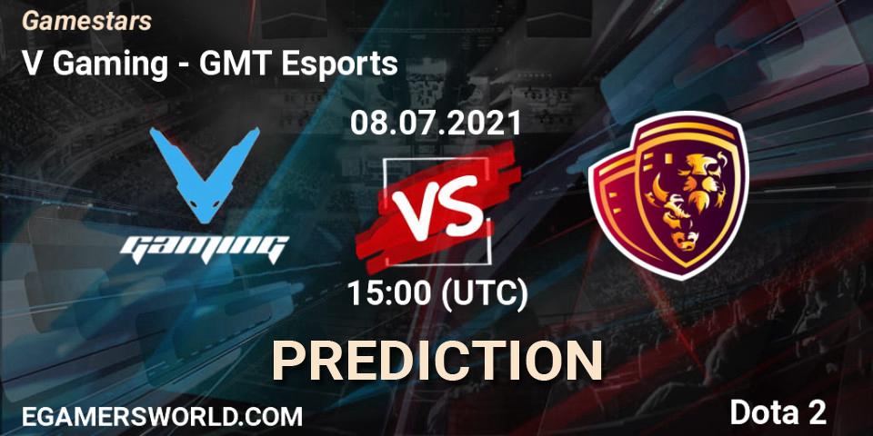 V Gaming - GMT Esports: прогноз. 08.07.2021 at 14:50, Dota 2, Gamestars
