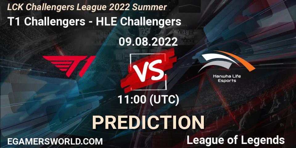 T1 Challengers - HLE Challengers: прогноз. 09.08.2022 at 11:30, LoL, LCK Challengers League 2022 Summer