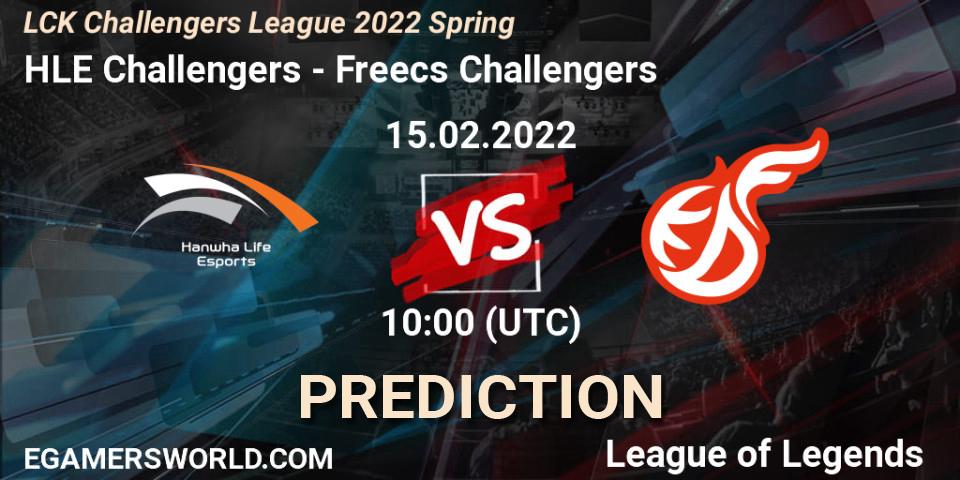 HLE Challengers - Freecs Challengers: прогноз. 15.02.2022 at 10:00, LoL, LCK Challengers League 2022 Spring
