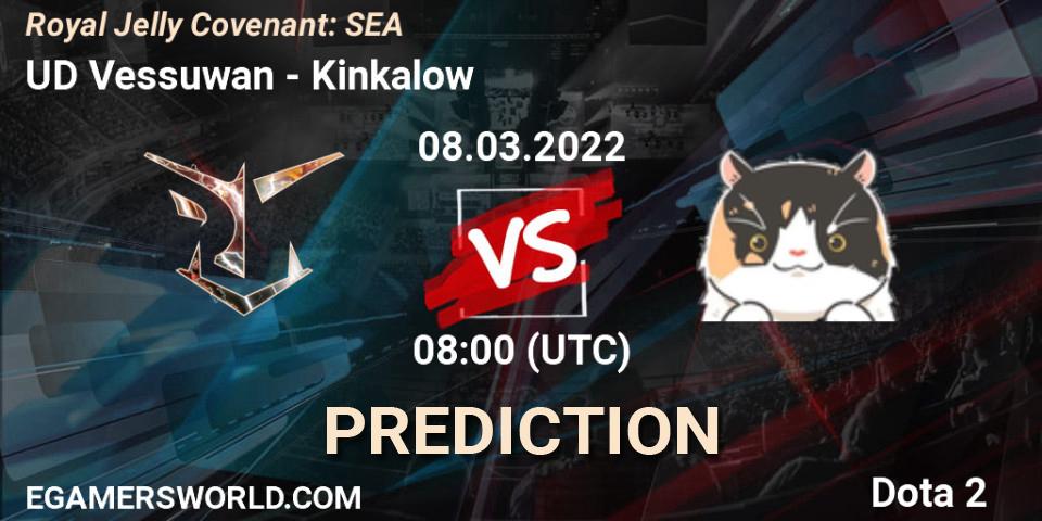 UD Vessuwan - Kinkalow: прогноз. 08.03.2022 at 09:01, Dota 2, Royal Jelly Covenant: SEA