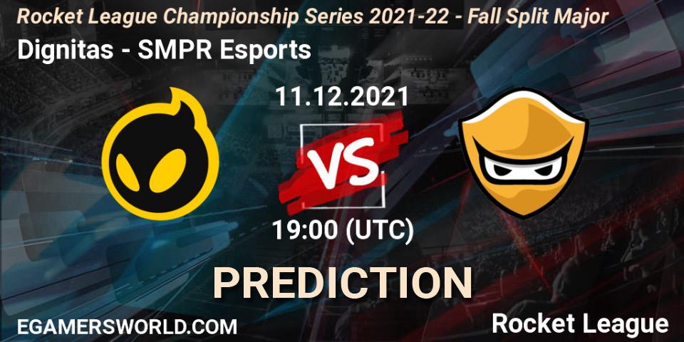 Dignitas - SMPR Esports: прогноз. 11.12.21, Rocket League, RLCS 2021-22 - Fall Split Major