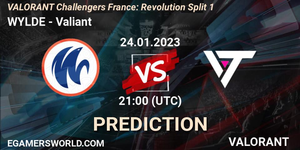 WYLDE - Valiant: прогноз. 24.01.23, VALORANT, VALORANT Challengers 2023 France: Revolution Split 1