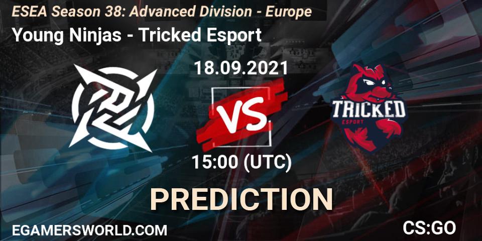 Young Ninjas - Tricked Esport: прогноз. 18.09.2021 at 15:00, Counter-Strike (CS2), ESEA Season 38: Advanced Division - Europe