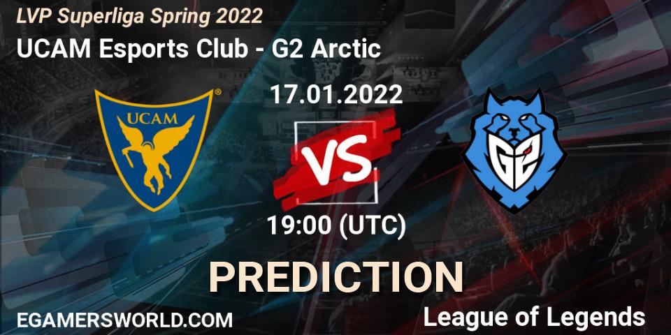 UCAM Esports Club - G2 Arctic: прогноз. 17.01.2022 at 17:45, LoL, LVP Superliga Spring 2022