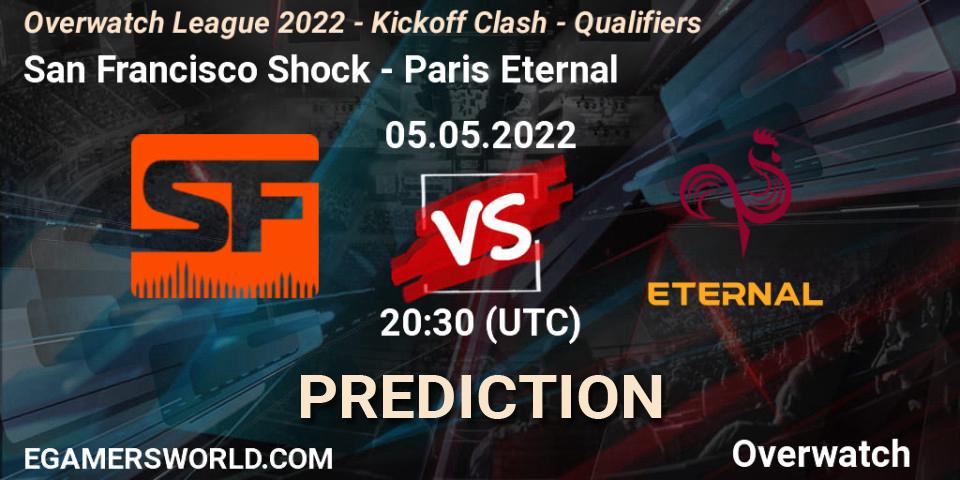 San Francisco Shock - Paris Eternal: прогноз. 05.05.2022 at 21:00, Overwatch, Overwatch League 2022 - Kickoff Clash - Qualifiers