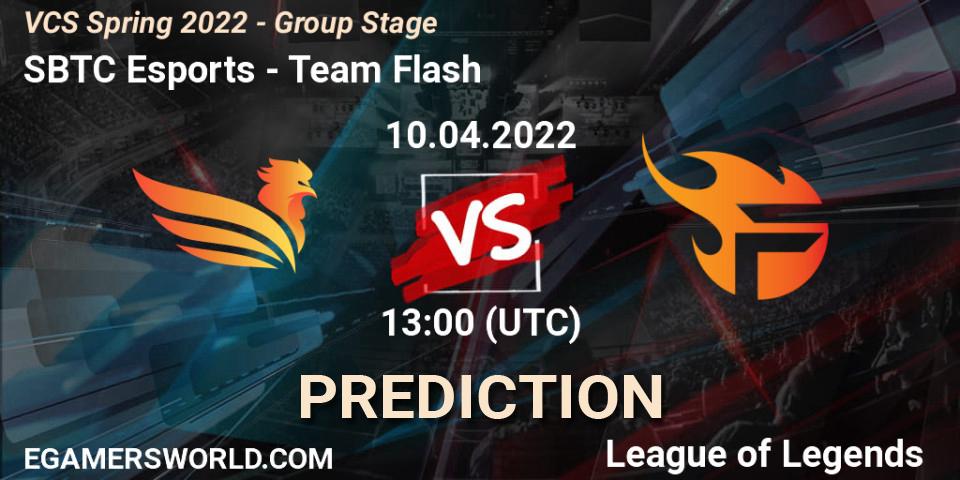 SBTC Esports - Team Flash: прогноз. 09.04.2022 at 13:00, LoL, VCS Spring 2022 - Group Stage 