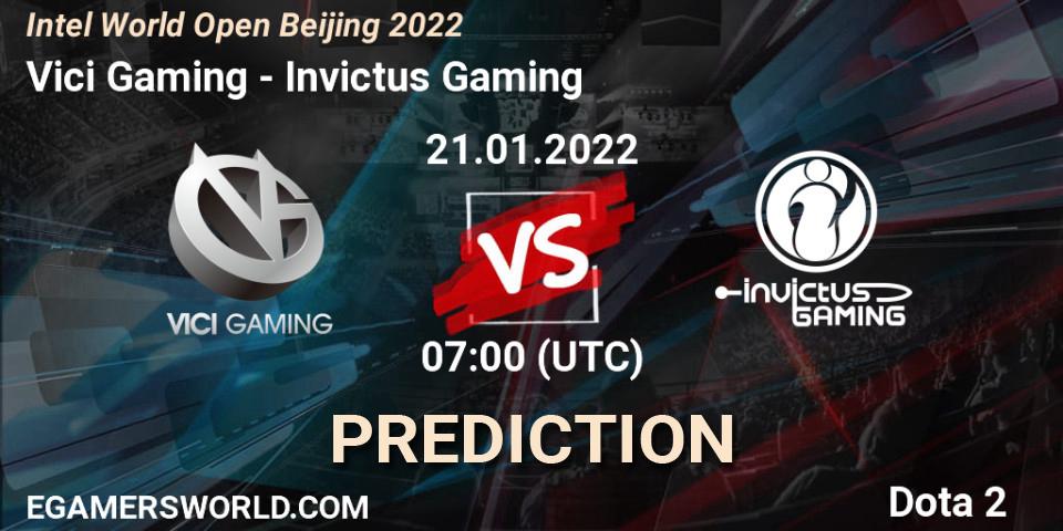 Vici Gaming - Invictus Gaming: прогноз. 21.01.22, Dota 2, Intel World Open Beijing 2022