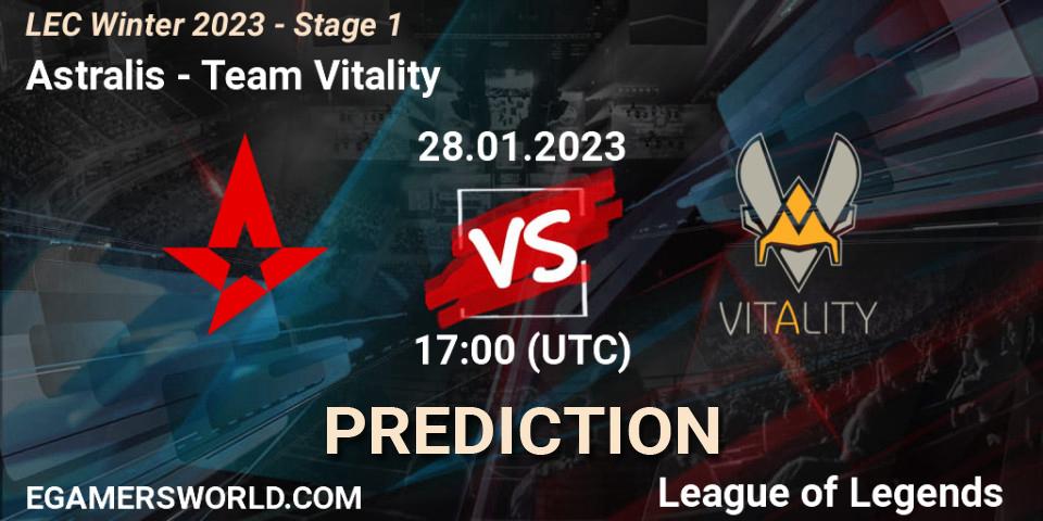 Astralis - Team Vitality: прогноз. 28.01.2023 at 17:00, LoL, LEC Winter 2023 - Stage 1