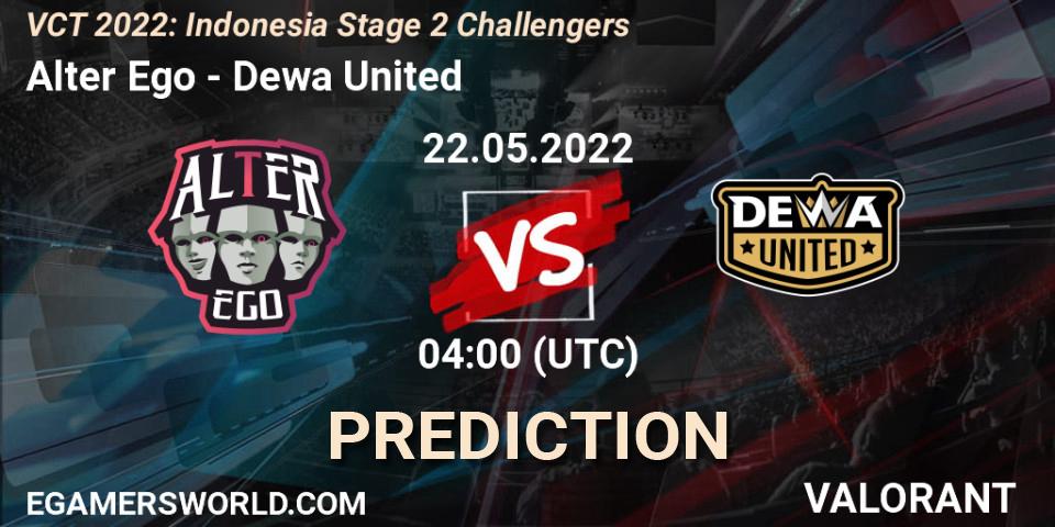 Alter Ego - Dewa United: прогноз. 22.05.2022 at 04:00, VALORANT, VCT 2022: Indonesia Stage 2 Challengers
