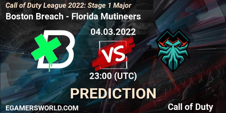 Boston Breach - Florida Mutineers: прогноз. 04.03.2022 at 23:00, Call of Duty, Call of Duty League 2022: Stage 1 Major