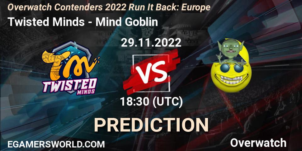 Twisted Minds - Fancy Fellas: прогноз. 29.11.2022 at 20:00, Overwatch, Overwatch Contenders 2022 Run It Back: Europe