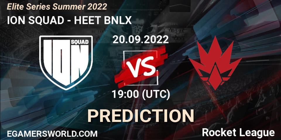 ION SQUAD - HEET BNLX: прогноз. 20.09.2022 at 19:00, Rocket League, Elite Series Summer 2022