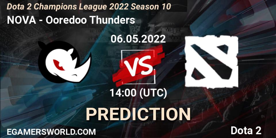 NOVA - Ooredoo Thunders: прогноз. 06.05.2022 at 14:12, Dota 2, Dota 2 Champions League 2022 Season 10 