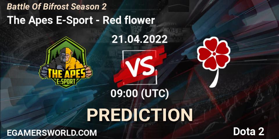 The Apes E-Sport - Red flower: прогноз. 21.04.2022 at 09:09, Dota 2, Battle Of Bifrost Season 2
