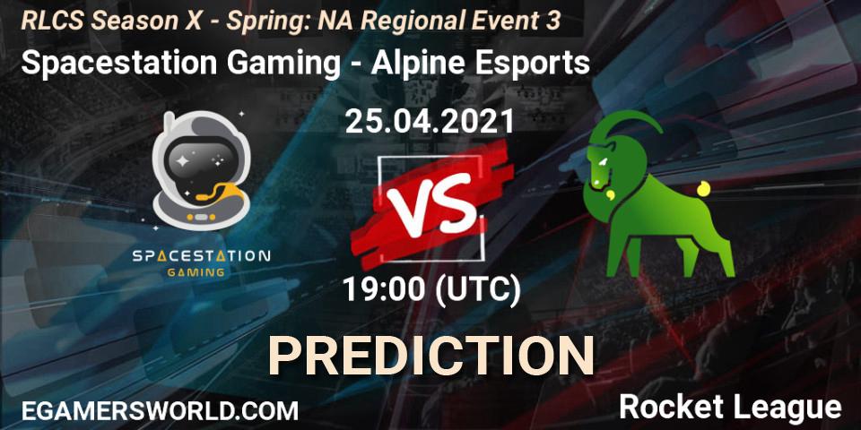Spacestation Gaming - Alpine Esports: прогноз. 25.04.2021 at 19:00, Rocket League, RLCS Season X - Spring: NA Regional Event 3