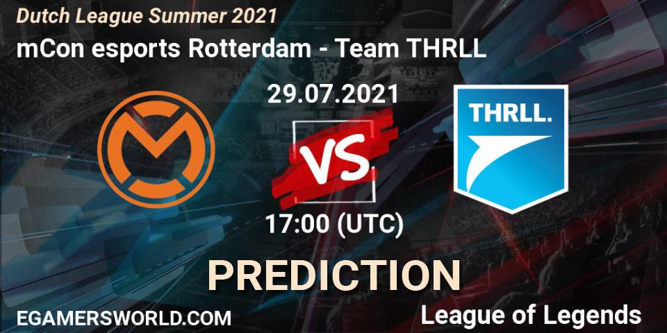 mCon esports Rotterdam - Team THRLL: прогноз. 29.07.2021 at 17:00, LoL, Dutch League Summer 2021