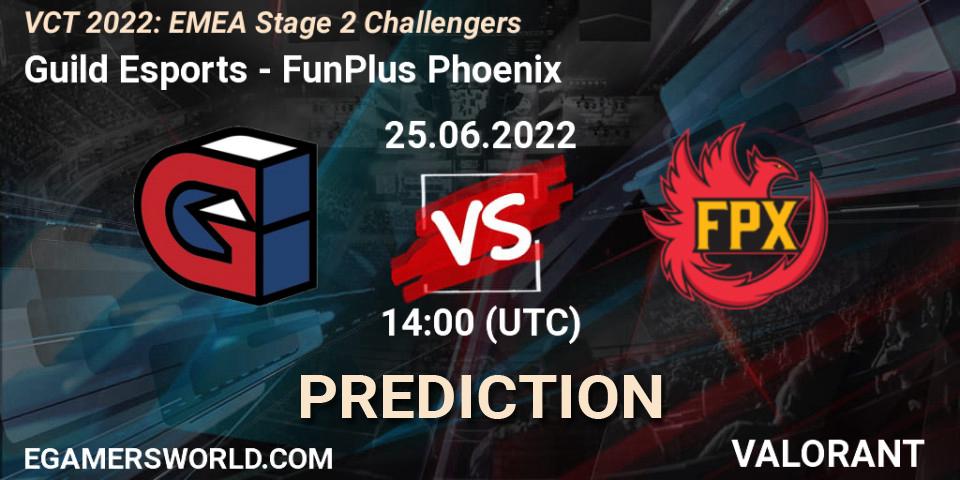 Guild Esports - FunPlus Phoenix: прогноз. 25.06.22, VALORANT, VCT 2022: EMEA Stage 2 Challengers