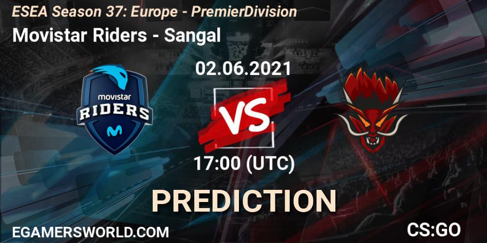 Movistar Riders - Sangal: прогноз. 02.06.2021 at 17:00, Counter-Strike (CS2), ESEA Season 37: Europe - Premier Division
