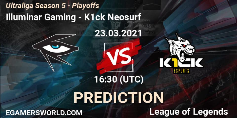 Illuminar Gaming - K1ck Neosurf: прогноз. 23.03.21, LoL, Ultraliga Season 5 - Playoffs