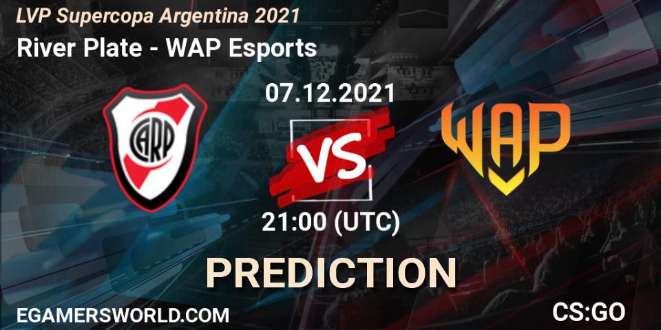 River Plate - WAP Esports: прогноз. 07.12.2021 at 21:00, Counter-Strike (CS2), LVP Supercopa Argentina 2021