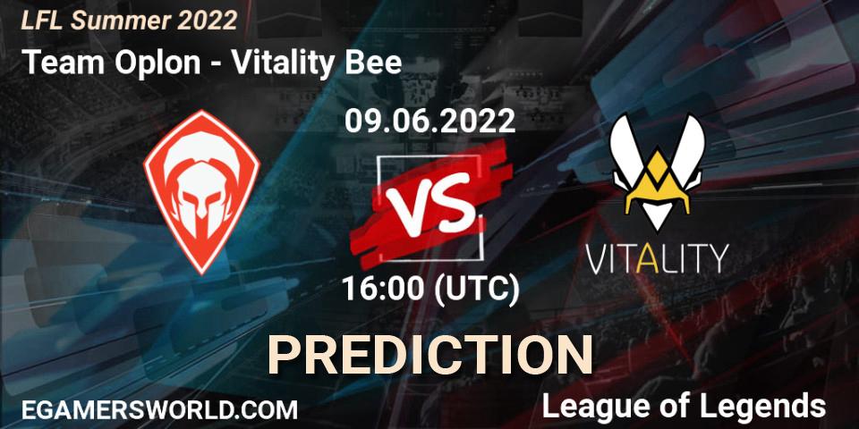 Team Oplon - Vitality Bee: прогноз. 09.06.2022 at 16:00, LoL, LFL Summer 2022