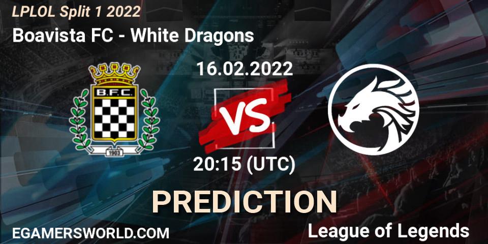 Boavista FC - White Dragons: прогноз. 16.02.2022 at 20:15, LoL, LPLOL Split 1 2022
