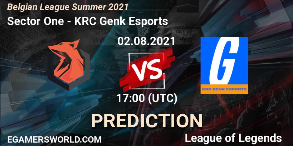 Sector One - KRC Genk Esports: прогноз. 02.08.2021 at 17:00, LoL, Belgian League Summer 2021