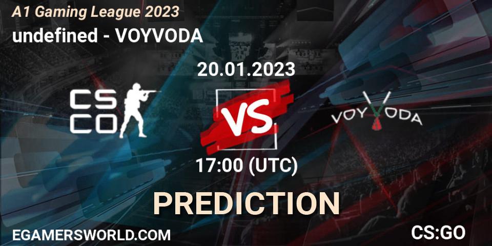 undefined - VOYVODA: прогноз. 20.01.2023 at 17:00, Counter-Strike (CS2), A1 Gaming League 2023