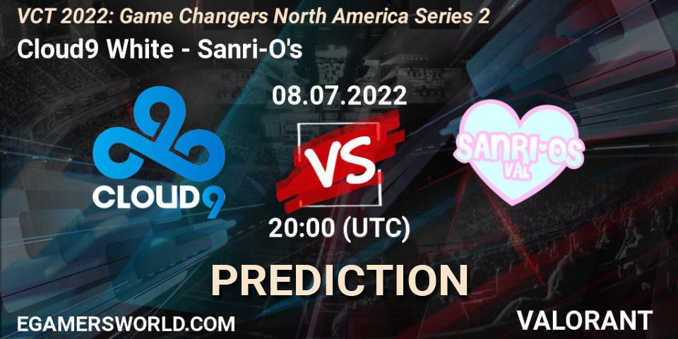 Cloud9 White - Sanri-O's: прогноз. 08.07.2022 at 20:15, VALORANT, VCT 2022: Game Changers North America Series 2